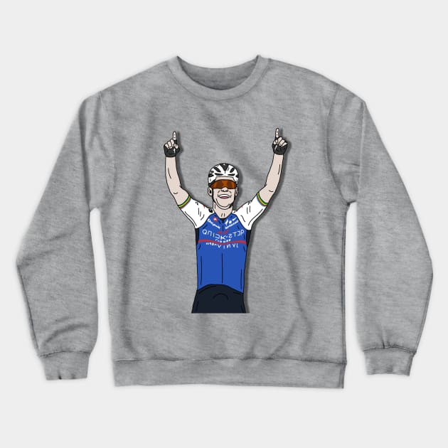 Mark Cavendish Giro 2022 - Stage 3 Victory Crewneck Sweatshirt by p3p3ncil